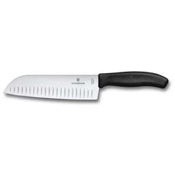 VICTORINOX Нож кухонный Swiss Classic Swiss Classic, сантоку, 170мм, стальной, черный [6.8523.17b]