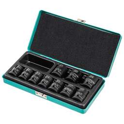 STELS Набор шестигранных ударных торцевых головок, 1/2, 10-24 мм, 10 шт, 13997