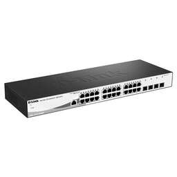 D-LINK Коммутатор DGS-1210-28/ME/A2B Управляемый коммутатор 2 уровня с 24 портами 10/100/1000Base-T и 4 портами 1000Base-X SFP, RTL {5} (427121) (455131)