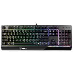 MSI Клавиатура Vigor GK30 RU черный USB for gamer LED (S11-04RU236-CLA)