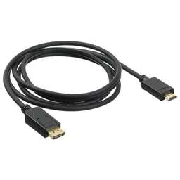 BURO Кабель аудио-видео v. 1.2 DisplayPort (m)/HDMI (m) 2м. позолоч.конт. черный (BHP DPP_HDMI-2)