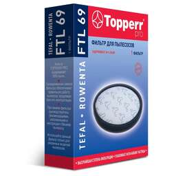 TOPPERR FTL 69 Губчатый фильтр для пылесосов Tefal TW69.., TW72..Rowenta RO69.., RO72.. (RS-22300003