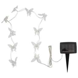 LAMPER (602-269) Каскад Lamper Полет бабочки LED 2,5 м с выносной солнечной панелью и аккумулятором, холодное белое свечение