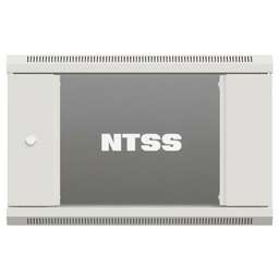NTSS Шкаф коммутационный Премиум ( -W6U6045GS-2) настенный 6U 600x450мм пер.дв.стекл 60кг серый 365мм 16кг 220град. 370мм IP20 сталь