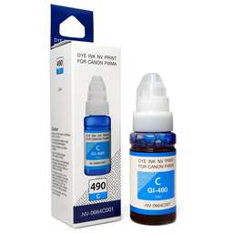 NV PRINT Чернила NVP GI-490C (NV-0664C001) для Canon Pixma G1400/G2400 (70 мл) Cyan (в коробке) совместимые