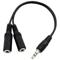 EXPLOYD EX-K-1415 AUX Jack3,5mm (M) - 2xJack3,5mm (F) 0.2M чёрный