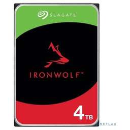 SEAGATE Жесткий диск Ironwolf ST4000VN006, 4ТБ, HDD, SATA III, 3.5