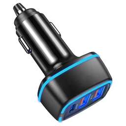 AVS USB автомобильное зарядное устройство 3 порта UC-742 (USB QC 3.0 + PD Type C )