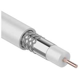 PROCONNECT КАБЕЛЬ КОАКСИАЛЬНЫЙ RG-6U, 75 ОМ, CCS/AL/AL, 48%, БУХ 50 М, БЕЛЫЙ01-2205-50