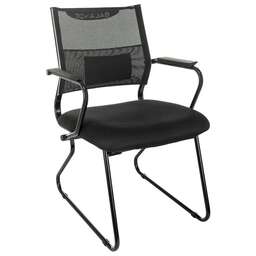 БЮРОКРАТ Кресло CH Balance-Av, на полозьях, сетка/ткань, черный [ch balance-av b]