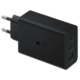 SAMSUNG Сетевое зарядное устройство EP-T6530, 1xUSB-A +2xUSB-C, 65Вт, 3A, черный [ep-t6530nbegeu]