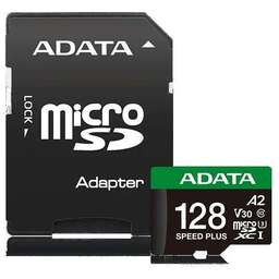 A-DATA Флеш карта microSDXC 128GB UD128GUI3V30A2SP-RA1 Speed Plus V30 A2 + adapter