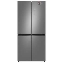 WEISSGAUFF Холодильник WCD 450 Bru Steel Glass NoFrost Inverter 3-хкамерн. сталь инвертер