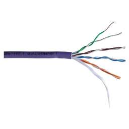 LANMASTER Кабель информационный LAN-5EUTP-HFLT-VI кат.5E UTP 4 пары 24AWG LSZH внутренний 305м фиолетовый
