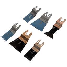 DENZEL Набор насадок для МФИ по дереву и металлу, 6 шт 782406