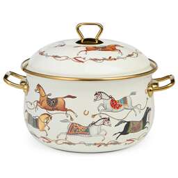 LEFARD КАСТРЮЛЯ ЭМАЛИРОВАННАЯ С КРЫШКОЙ, СЕРИЯ PASSAGE, 4,8Л, ДИА.22СМ ПОДХОДИТ ДЛЯ ИНДУК.ПЛИТ 950-654