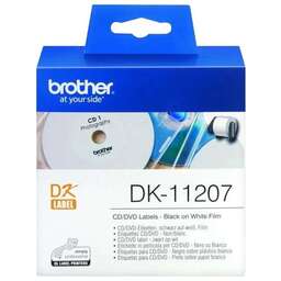 BROTHER Картридж ленточный DK11207 черный на белом 58 для QL-5X0, QL-7X00, QL-8X0, QL-10X0, QL-1X10