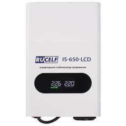 RUCELF Стабилизатор напряжения IS-650-LCD, 0.32кВт белый