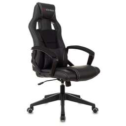 ZOMBIE Кресло игровое Arena черный ткань/эко.кожа крестов. пластик