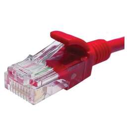 SUPRLAN Патч-корд 10-0153 UTP RJ-45 вил.-вилка RJ-45 кат.5E 2м красный LSZH 26AWG