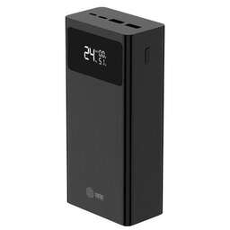 CACTUS Внешний аккумулятор (Power Bank) CS-PBFSKA-30000, 30000мAч, черный