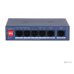 DAHUA DH-CS4006-4GT-36 4-портовый гигабитный PoE коммутатор с функцией облачного управления, 4 RJ45 10/100/1000Мбит/с (PoE/PoE+), 2 RJ45 10/100/1000Мбит/с (uplink)