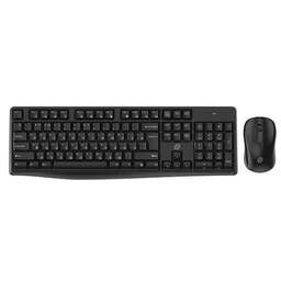 OKLICK Комплект (клавиатура+мышь) S260W, USB, беспроводной, черный [2066170]