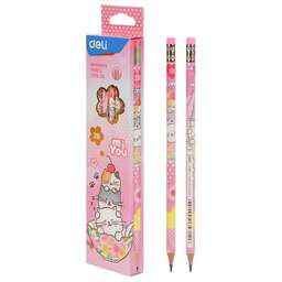 DELI Карандаш ч/г MiYou EC012-2B 2B шестигран. карт.кор. (12шт)