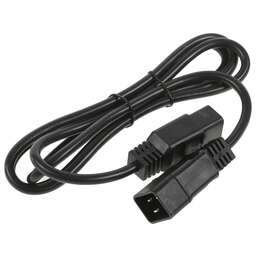 HYPERLINE Шнур питания PWC-IEC19-IEC20-1.8-BK C19-C20 проводник.:3x1.5мм2 1.8м 250В 16А (упак.:1шт) черный