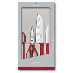 VICTORINOX Набор ножей кухон. Swiss Classic 6.7131.4G компл.:4предм. красный подар.коробка