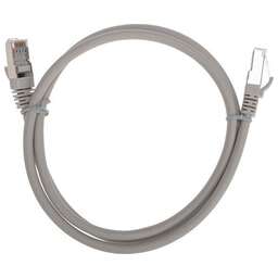 REXANT Патч-корд F/UTP, CAT 6, RJ45-RJ45, 26AWG, LSZH, серый, 1м