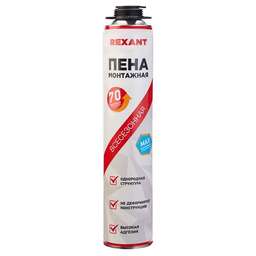 REXANT Пена монтажная всесезонная для пистолета 70+ PRO 980 г