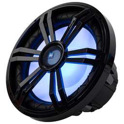 ACV MARINE MRS122DLB сабвуфер морской 12"c RGB подсветкой/черный/2+2Ом/IPX4/RMS 400W