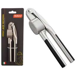 MALLONY Пресс для чеснока ELETTO, сплав цинка никелированный,ABS пластик (ручка) (004189)