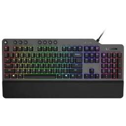 LENOVO Клавиатура Legion K500 RGB, USB, c подставкой для запястий, черный [gy40t26479]