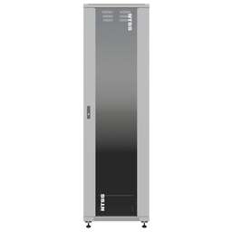 NTSS Шкаф серверный Премиум ( -R42U60100GS) напольный 42U 600x1000мм пер.дв.стекл металл 900кг серый 910мм 1987мм IP20 сталь укомплектованный