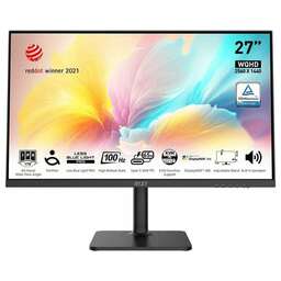 MSI 27" Монитор Modern MD272QXP, 2560x1440, IPS, 100Гц, 1хHDMI, 1хDP, 1хType-С, черный [9s6-3pb19h-233]