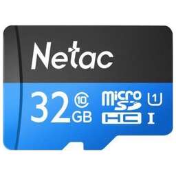 NETAC 32Gb MicroSD P500 + SD адаптер (NT02P500STN-032G-R)