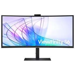 SAMSUNG Монитор 34 S34C650VAI 1000R, 21:9, VA, 4К, 350cd, 100Hz, HDMI, DP, USB, USB-C, LAN, CAM, HAS