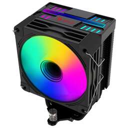 BLOODY Устройство охлаждения(кулер) BD-AC150-ARGB1 ARGB Soc-AM5/AM4/1200/1700/1851 черный 4-pin 11-23dB Al+Cu LCD 150W 365gr Ret (BD-AC150-ARGB1-BK)
