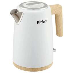 KITFORT Чайник электрический КТ-6794, 1.7л, нержавеющая сталь/пластик