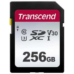 TRANSCEND Флеш карта SDXC 256GB TS256GSDC300S w/o adapter