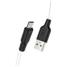 HOCO (6957531071389) X21 USB (m)-microUSB (m) 1.0м - белый/черный