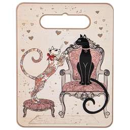 AGNESS ПОДСТАВКА ПОД ГОРЯЧЕЕ "ПАРИЖСКИЕ КОТЫ" 20*15*1 СМ (КОР=36ШТ.) 358-1754