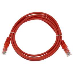 SUPRLAN Патч-корд 10-0154 UTP RJ-45 вил.-вилка RJ-45 кат.5E 3м красный LSZH 26AWG