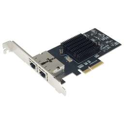 STLAB Сетевой адаптер N-1320 2x10GbE, PCIe Gen4 x4, RJ45, Intel E610-XAT2, 5-Speed (10GbE/5GbE/2.5GbE/1GbE/100Mb) Multi-Gigabit Network Adapter
