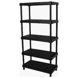 BLOCKER BR3805ЧР EXPERT вентилируемый 90*45 5 полок черный