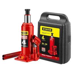 STAYER Домкрат гидравлический 43160-4-K_z01 бутылочный, 4т