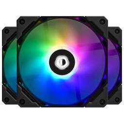 ID-COOLING Вентилятор для корпуса TF-12025-ARGB-TRIO (3 pcs, 120mm, 1500rpm, 68.2 CFM, 30.5 дБ, PWM 4-pin, ARGB, black/white) (TF-12025-ARGB-TRIO)