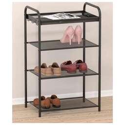 ЗМИ Подставка для обуви "Верона 14" (VERONA 14 shoe rack) черный ПДОВ14 Ч